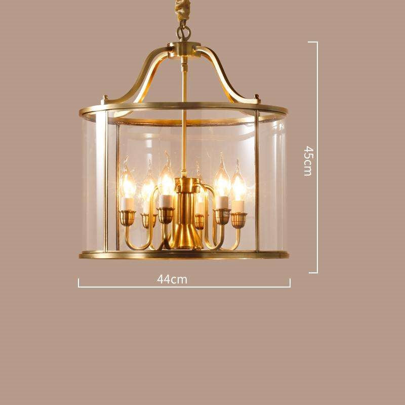 Antique Charm Brass Glow Chandelier