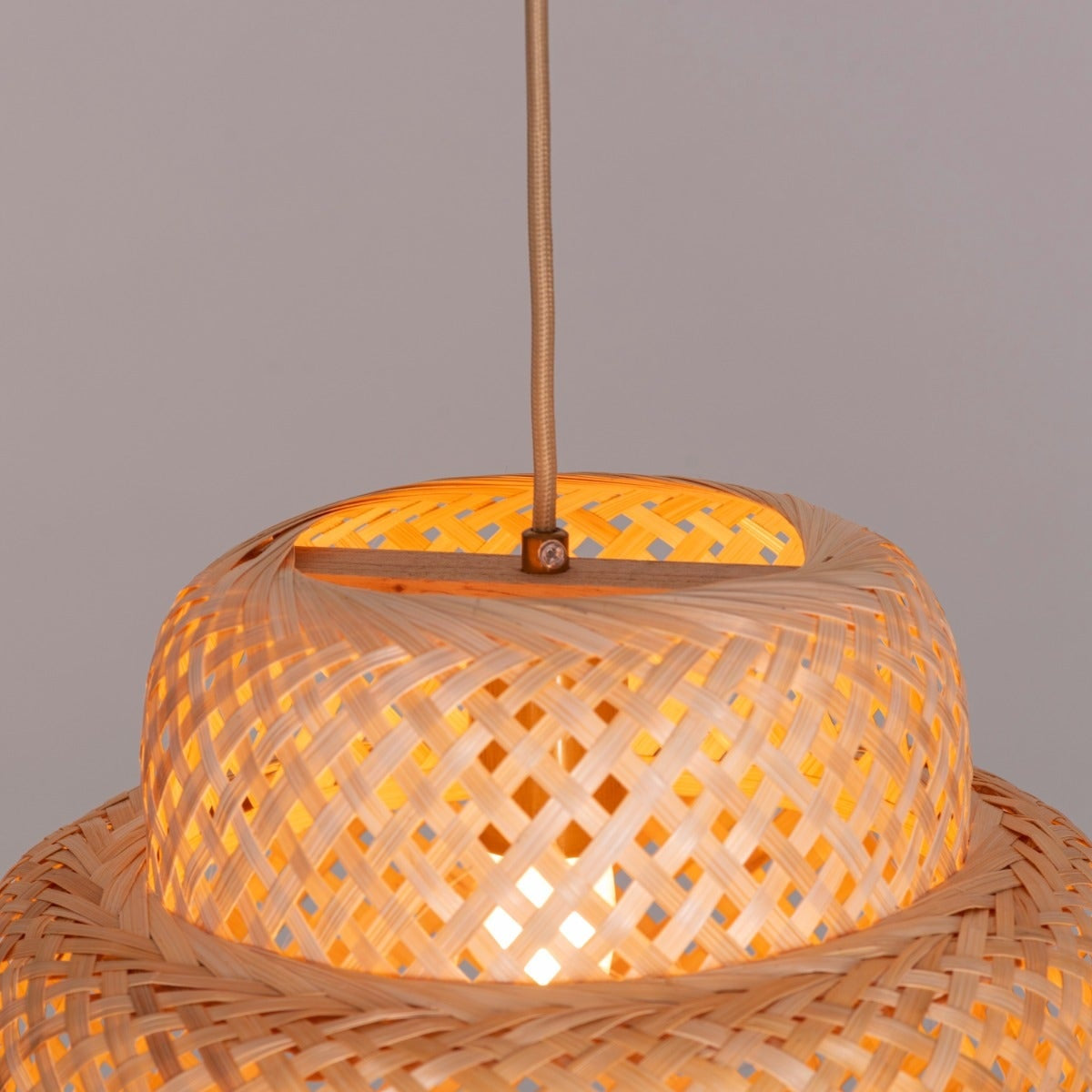 Hard Rattan Pendant Light