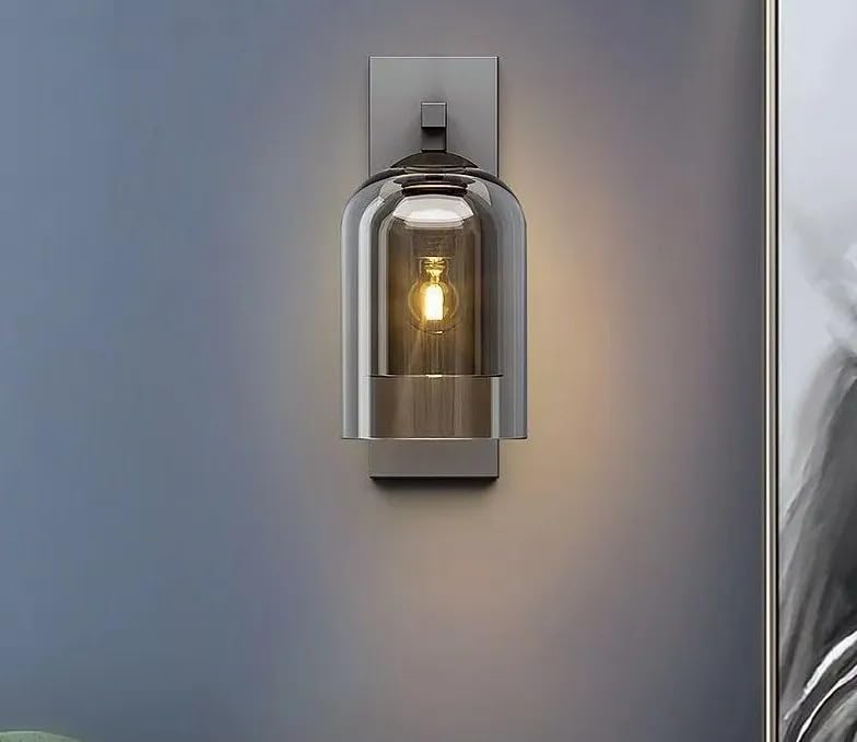 Black Smoky Wall Light