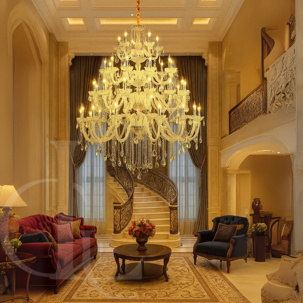 Large Crystal Chandelier