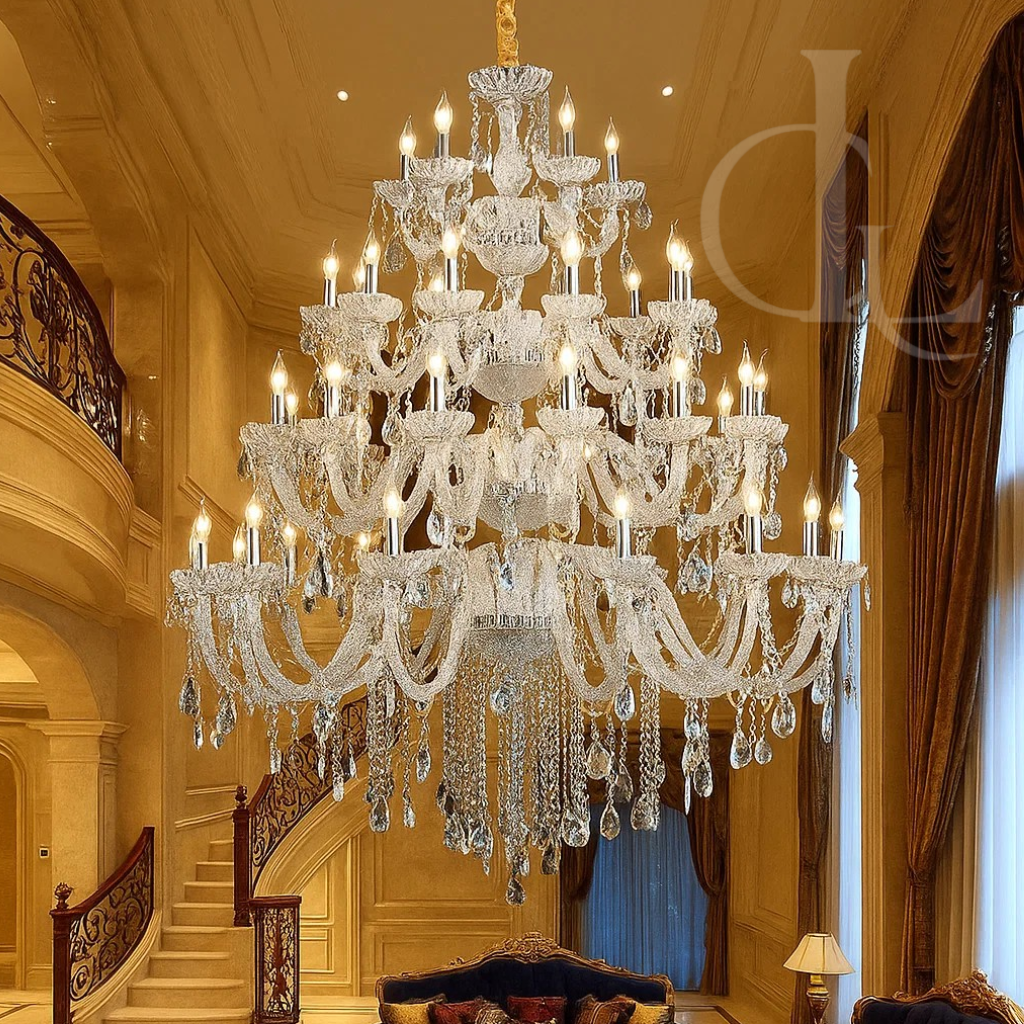 Large Crystal Chandelier