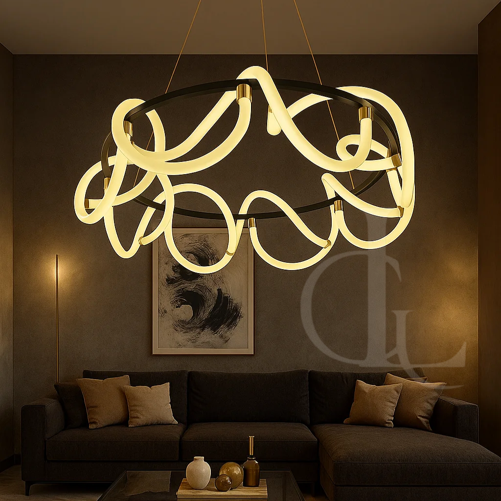 Artistic Loop (24 Inches) Chandelier
