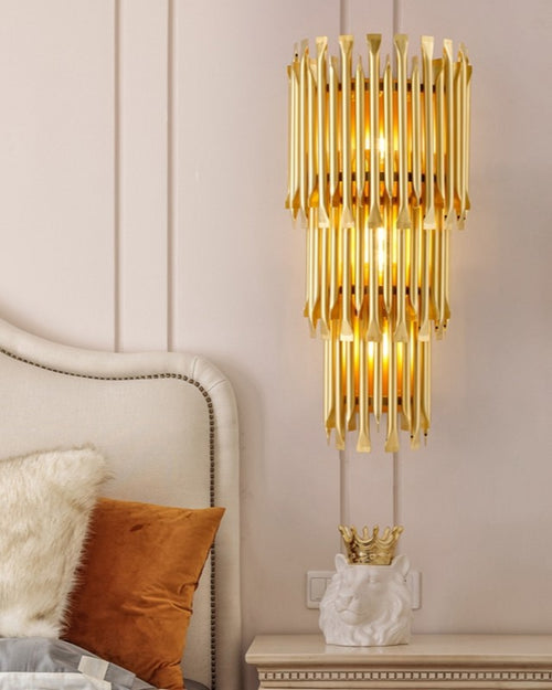 Modern Industrial Wall Light - Gold