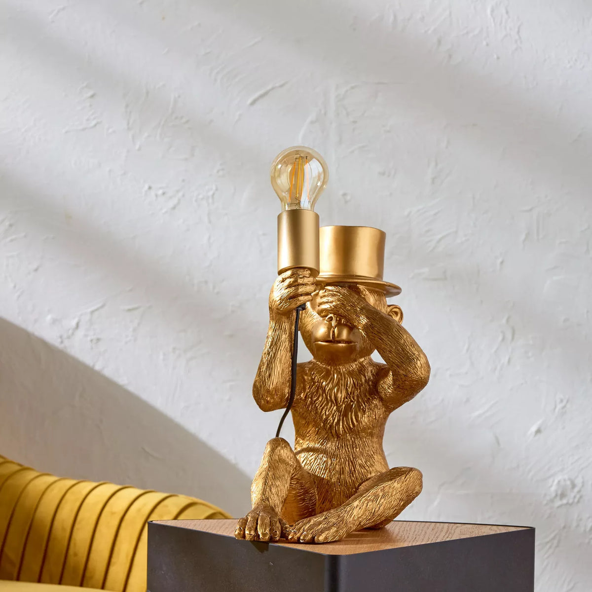 Luxury Golden Monkey Table Lamp