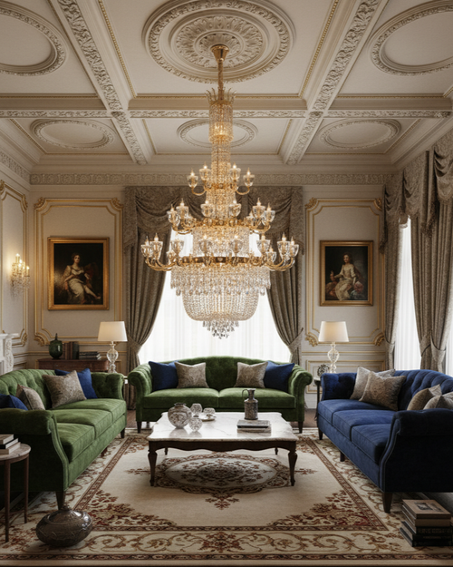 Grand Empire Crystal Chandelier - 34 Bulb