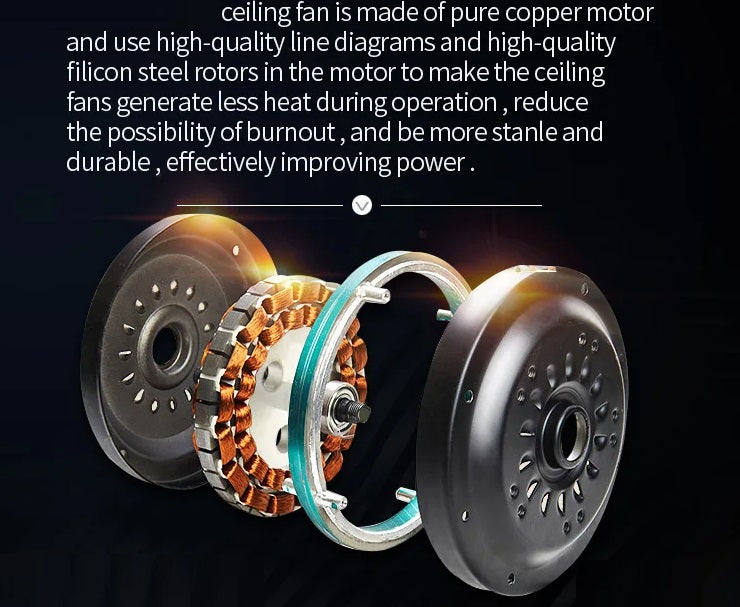 Havana Breeze (48 inches Span, Dark Brown Leaf-Shaped Blades, Frosted Glass Chandelier) Ceiling Fan