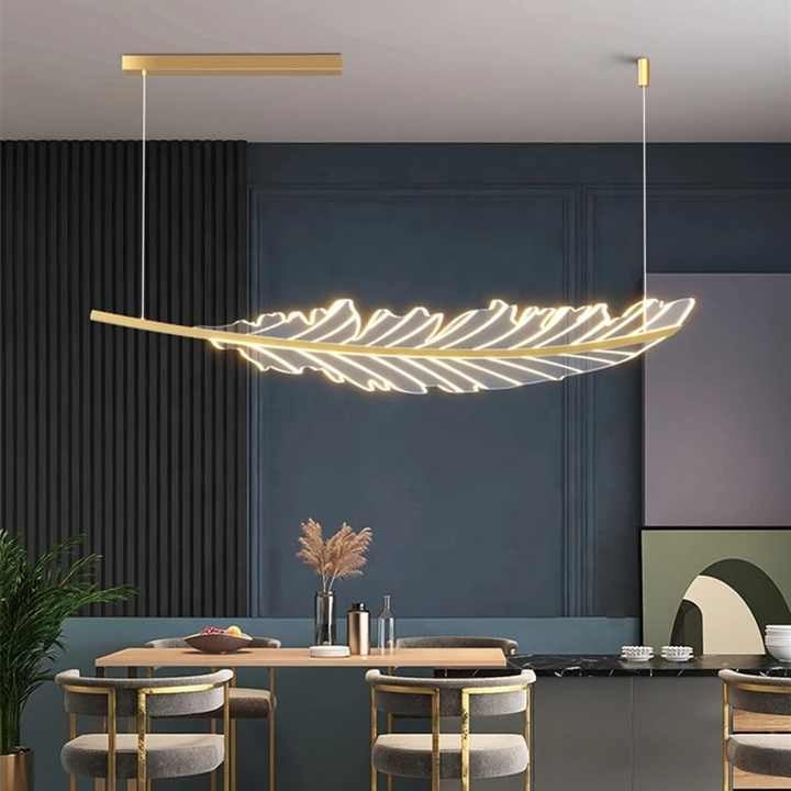 Modern Leaf-Shaped Chandelier