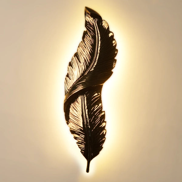 LED Wall Light Sconce lamp leave (Golden Antique)