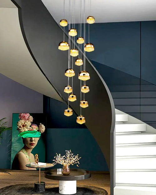 Crystal Staircase Pendant Light