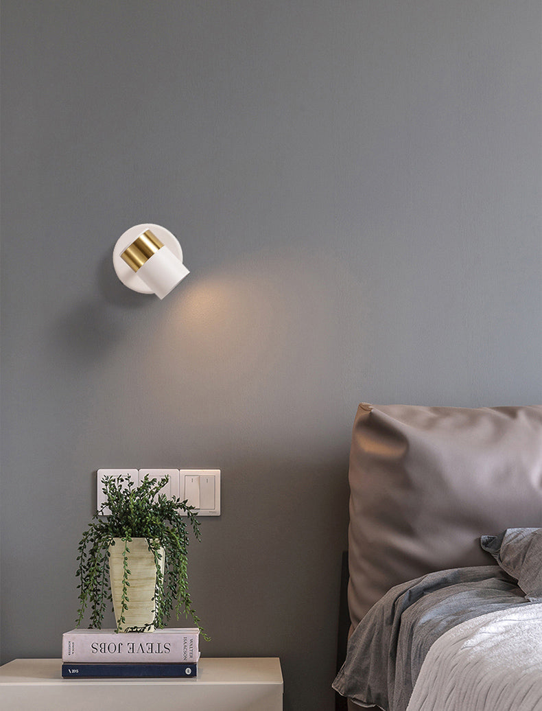 Luxurious 10W LED White Gold Focus Spot Wall Light