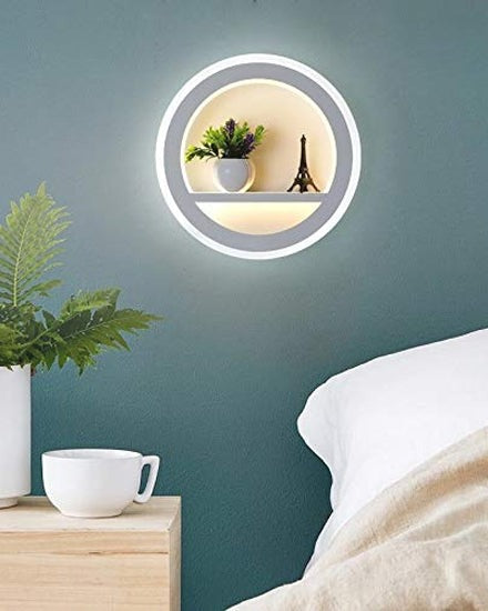 Circular Shelf LED Wall Light