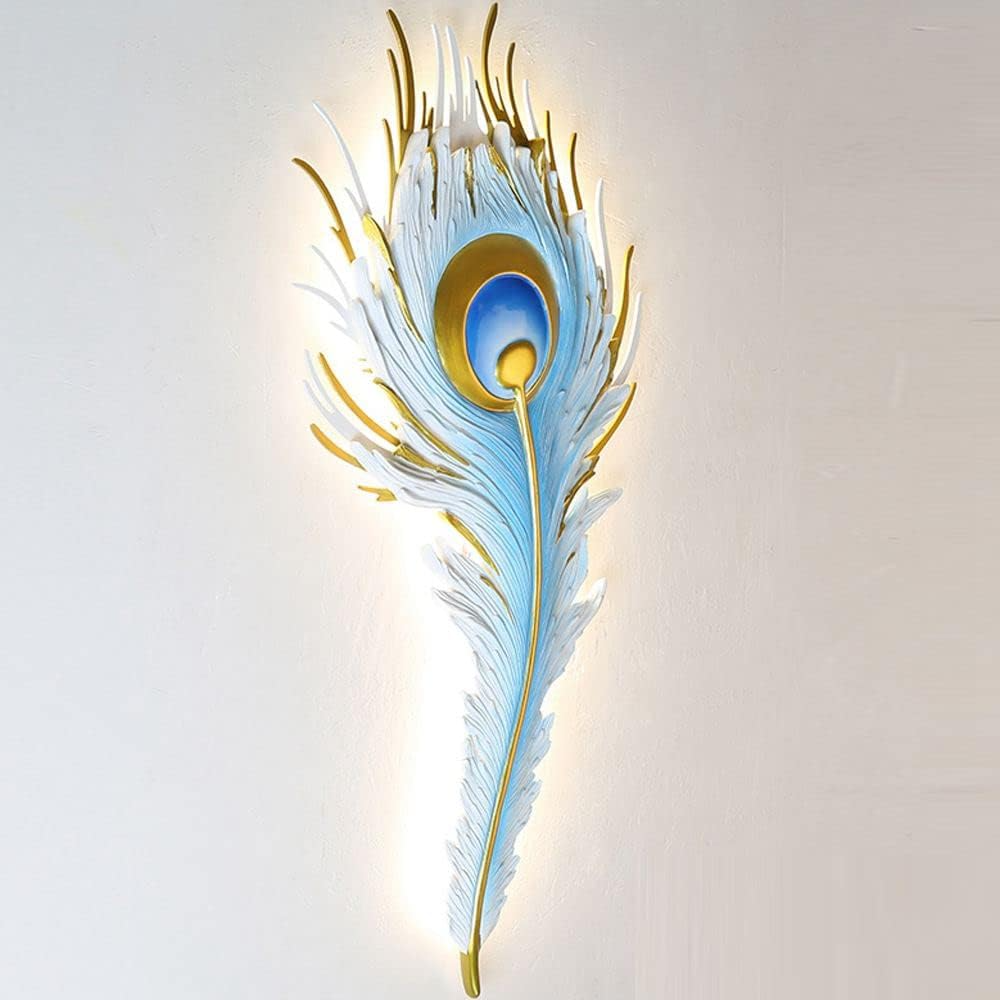 Resin Peacock Modern Wall Light