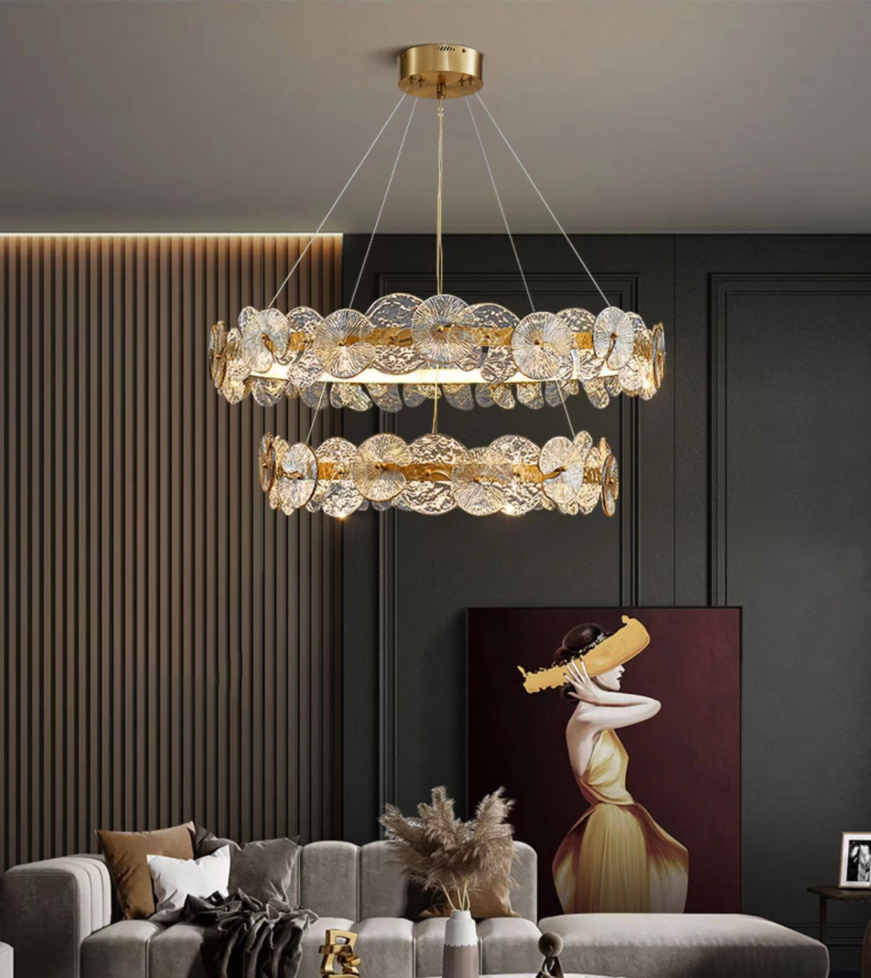 Luxury Lighting: Modern Crystal LED Chandelier