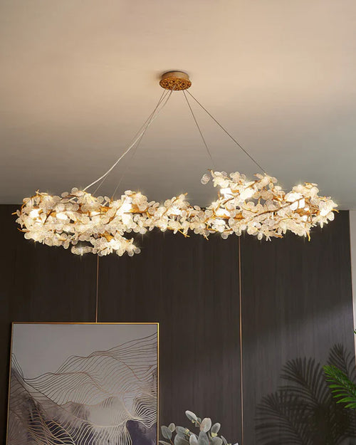 Floral Branch Crystal Chandelier