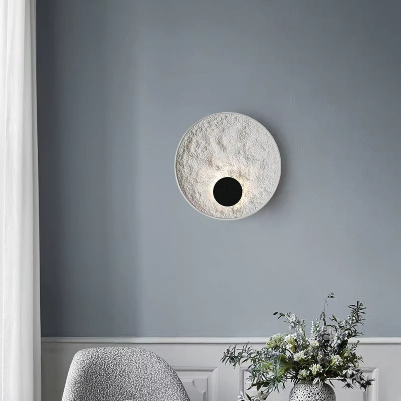 Loft Resin Art Circle Wall Light
