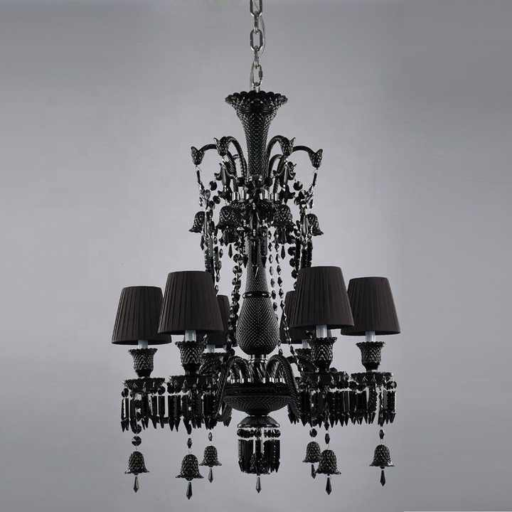 Luxury Black Crystal Chandelier