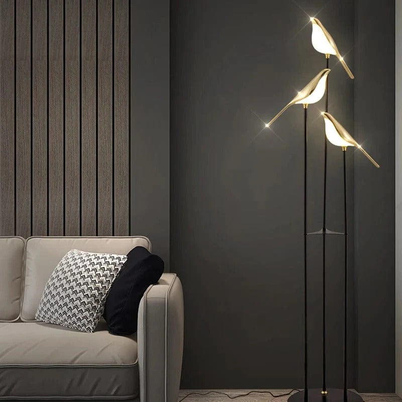 Optimistic Bird Trio Floor Lamp