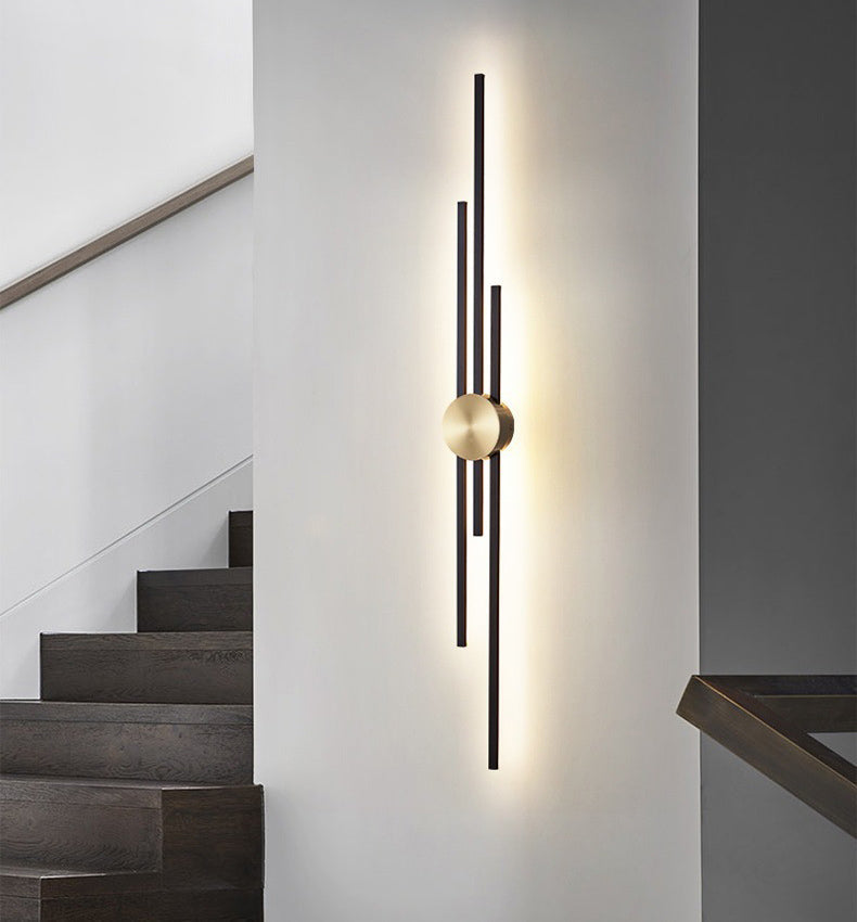Marco Oro Black Gold Long Wall Light