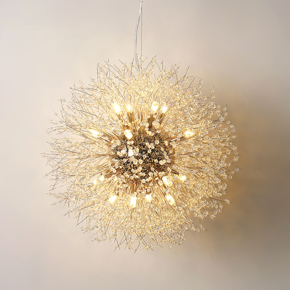 Spherical Golden Chandelier
