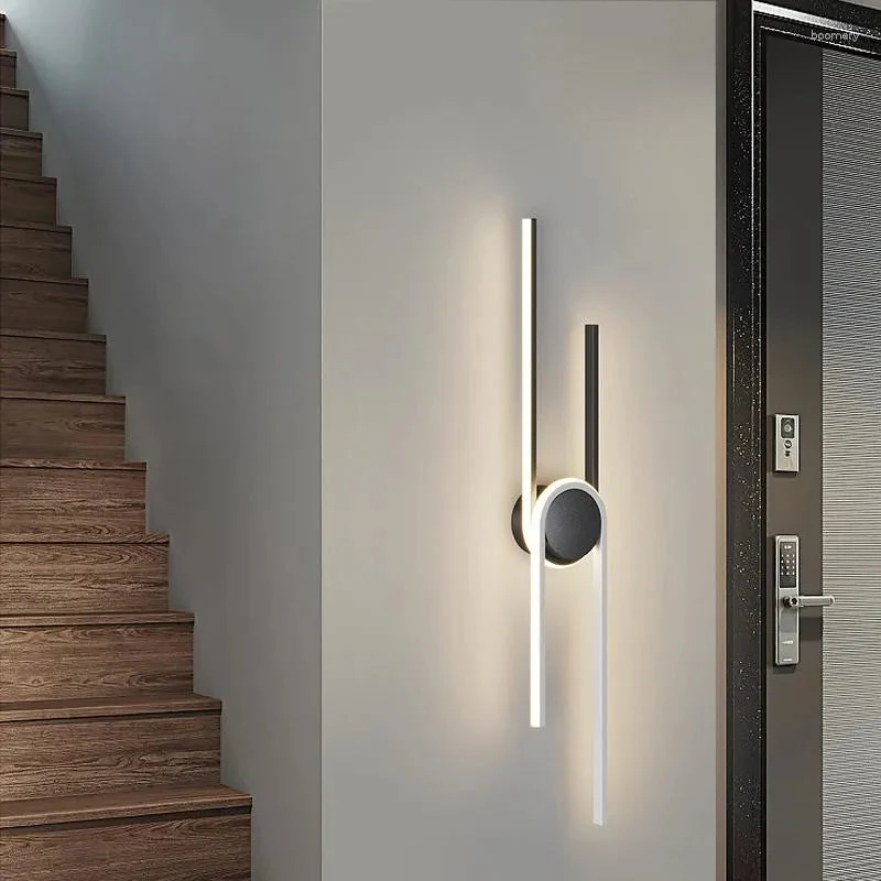 Black Metal Linear Strip Wall Light