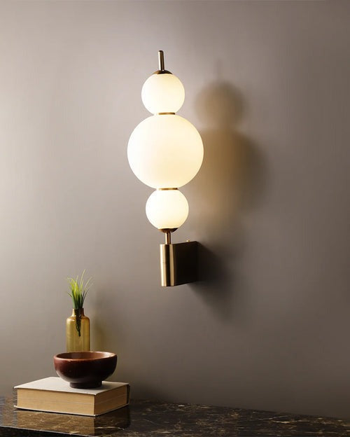 Stacked Globe LED Wall Light