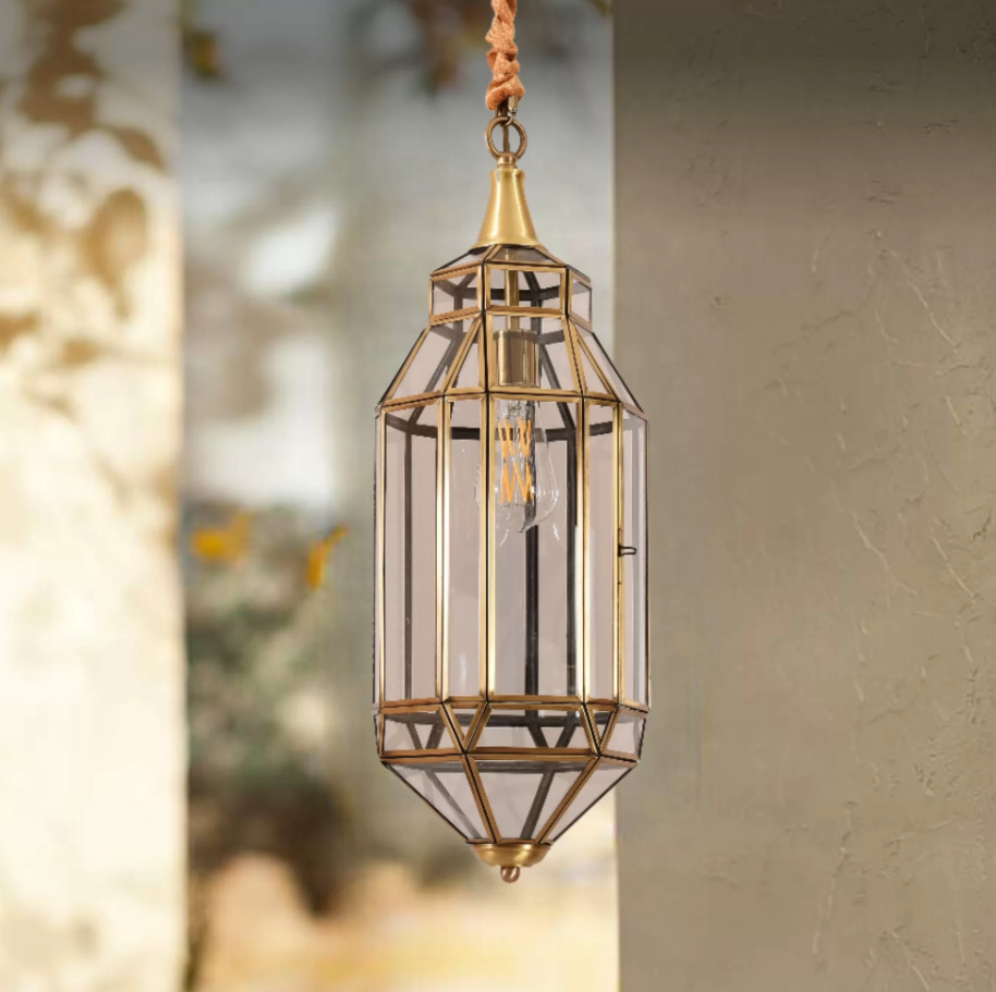 Eternal Brass Shot Hanging Outdoor Light