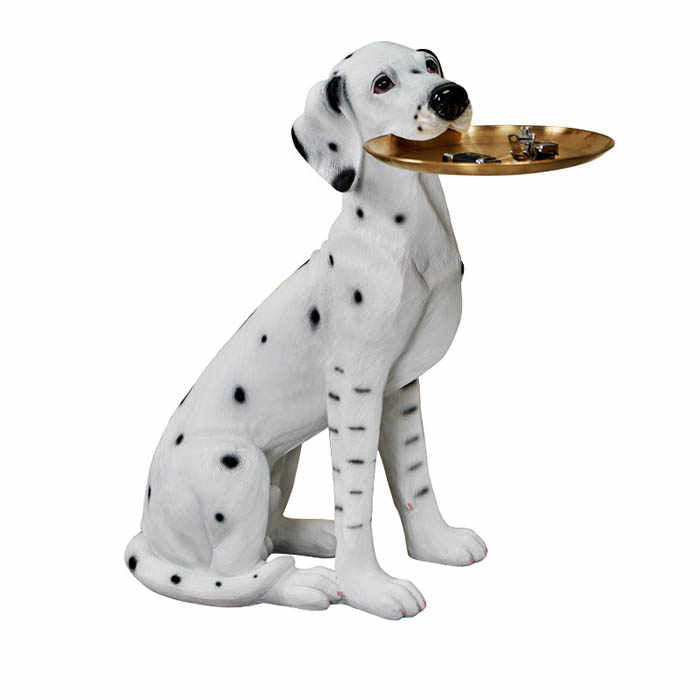 Spotty Dog Resin Statue For Home Decor