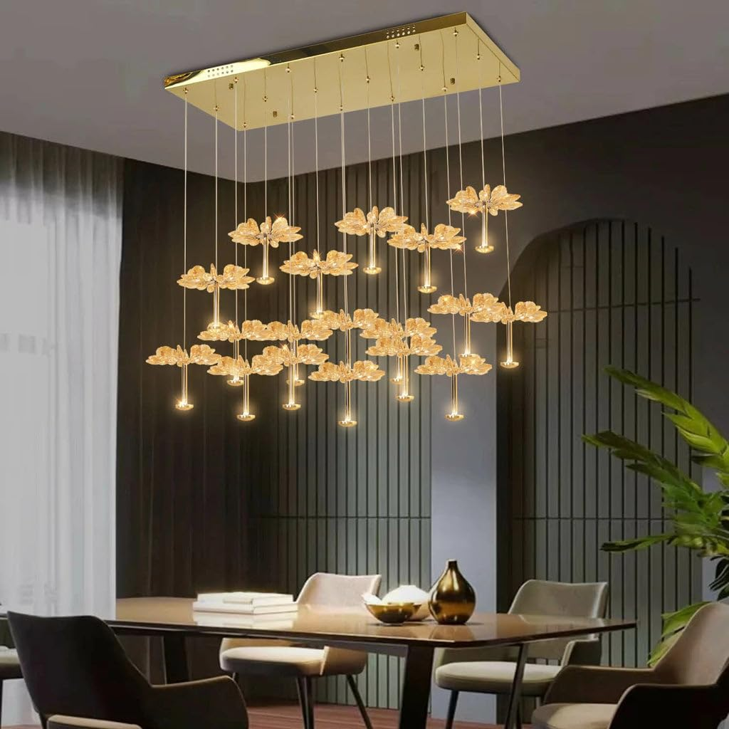 Modern Sunburst Crystal Dinning Chandelier