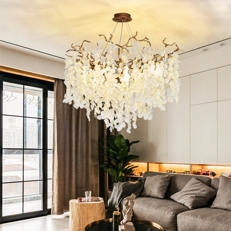 Snowflake  Falls Led Chandelier