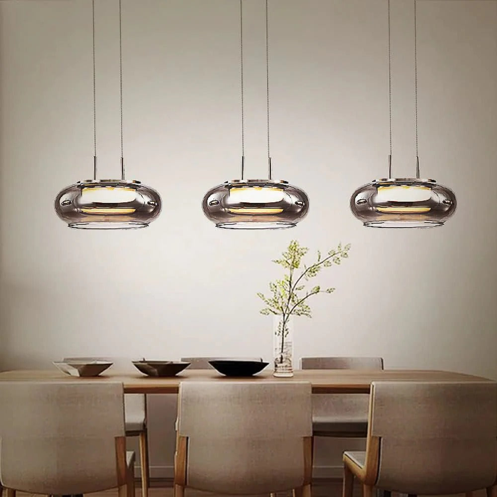 Ethereal Highlight: Versatile Glow (Smoky) Pendant Light