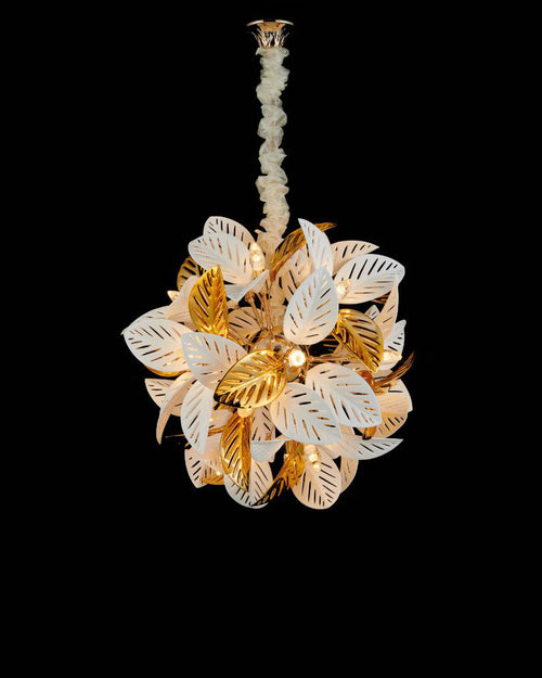 Leaf Cluster Chandelier - 18 Bulbs