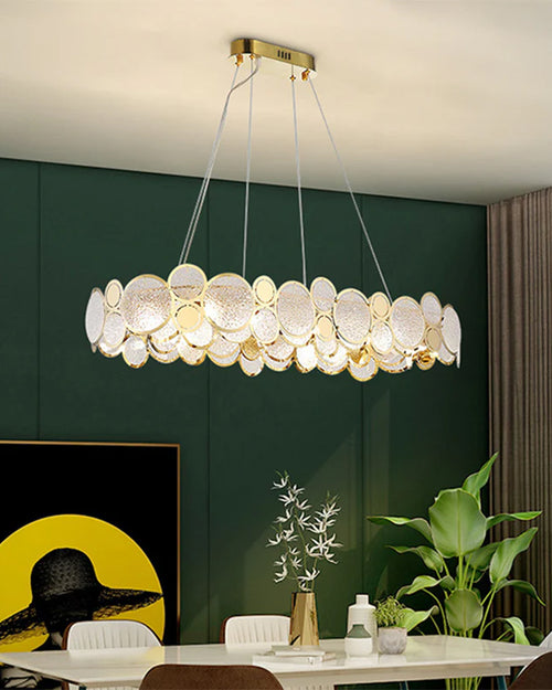 Aurora Glass Ring Chandelier