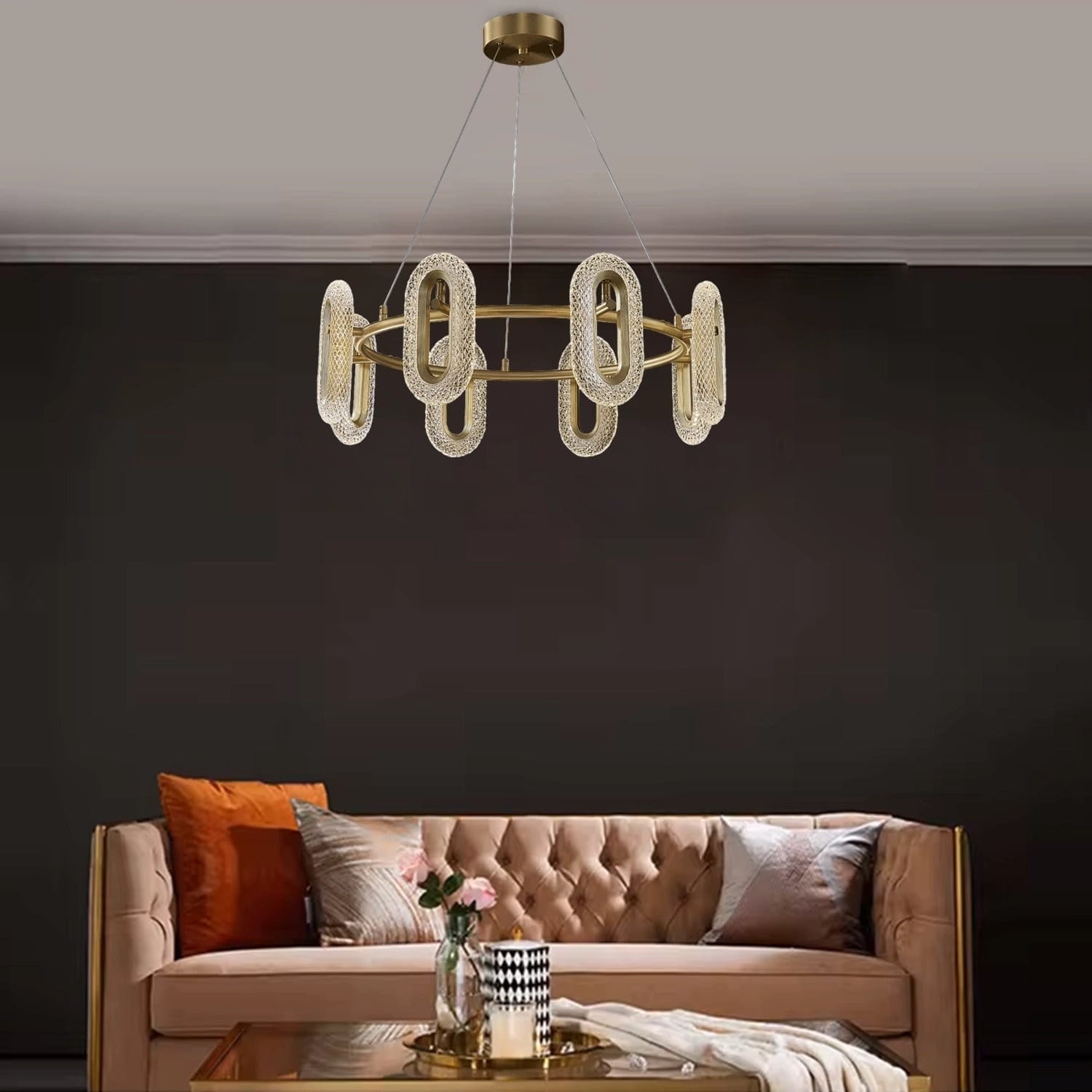 Crystalline Orbit Chandelier