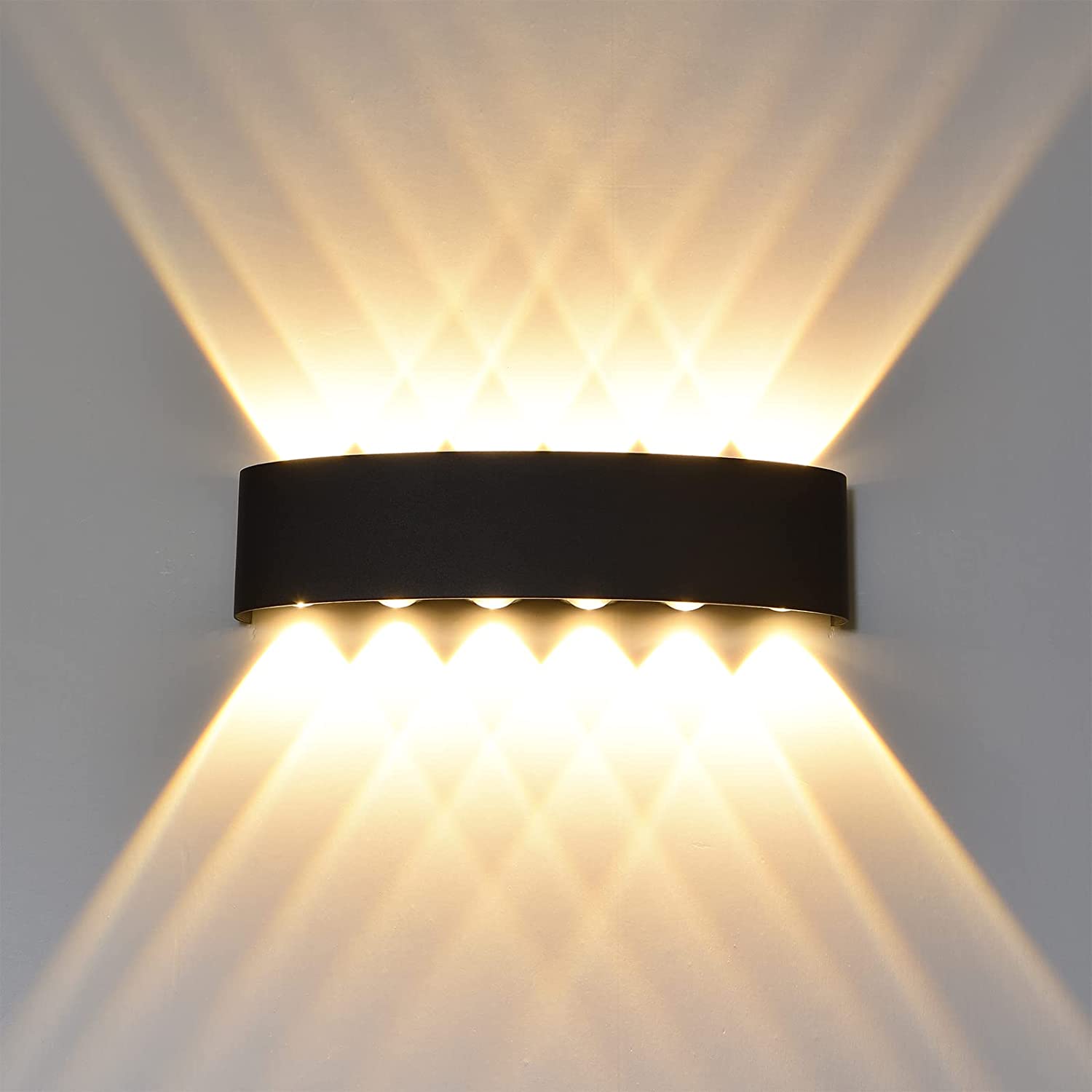 12 LED Waterproof Indoor Outdoor Wall Light