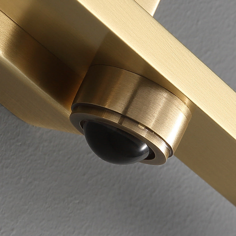 "3 LED Wall Light with Gold Finish, Ideal for Mirror, Picture, or Vanity Lighting"