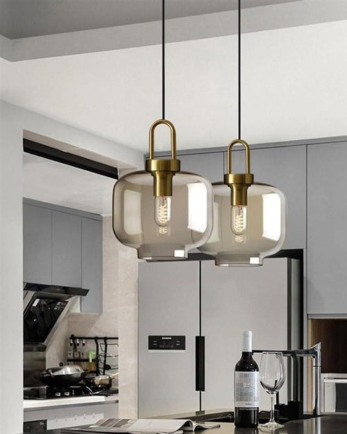Glass Dome Pendant Light - 1 Light