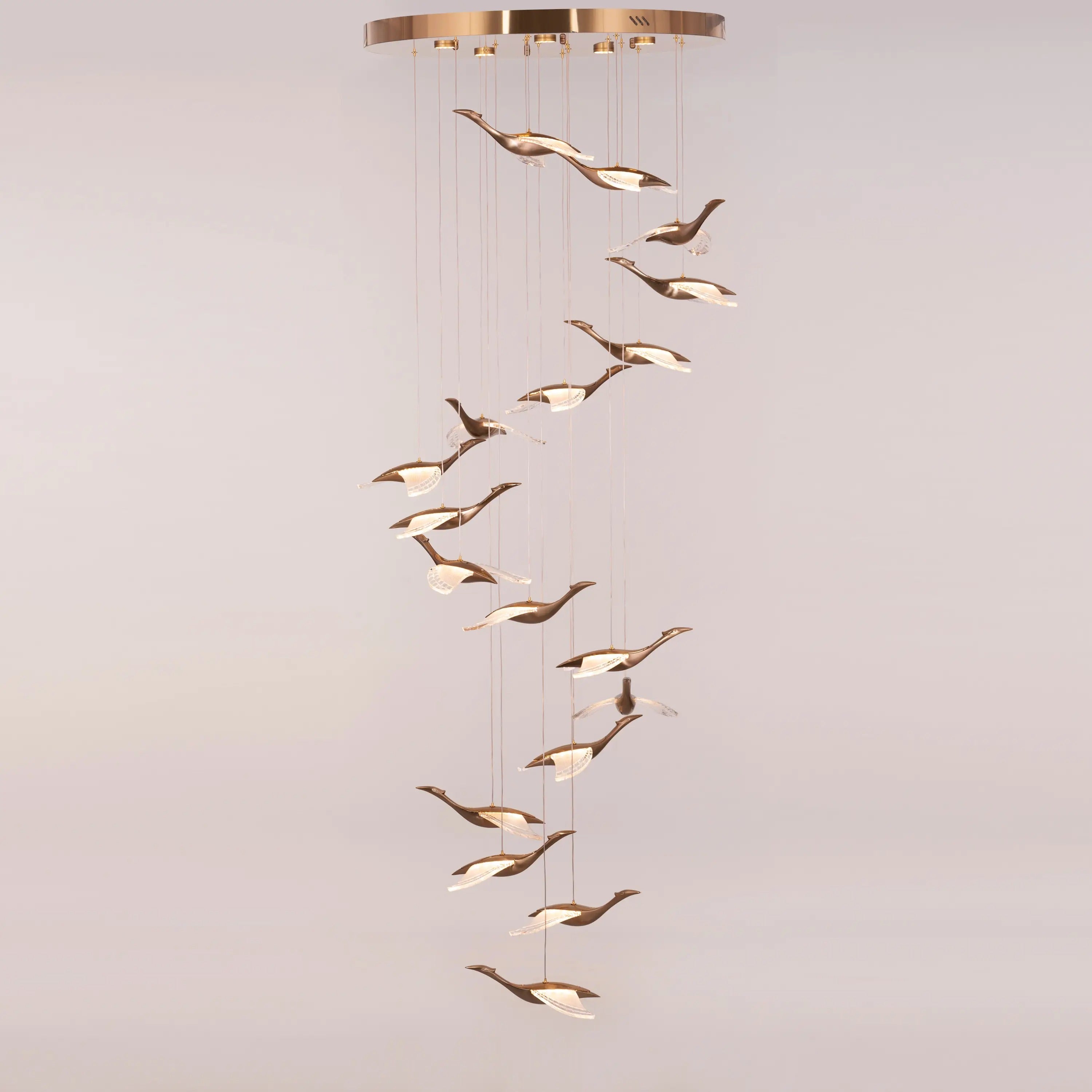 Birds Double Height Chandelier