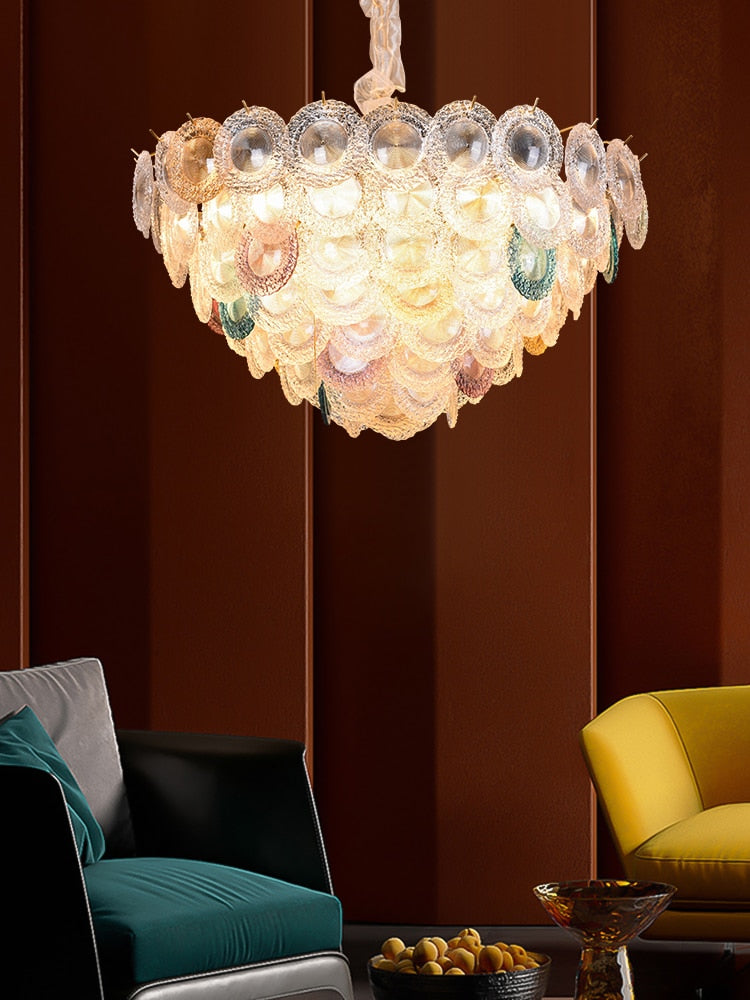 Prismatic Radiance Crystal Chandelier