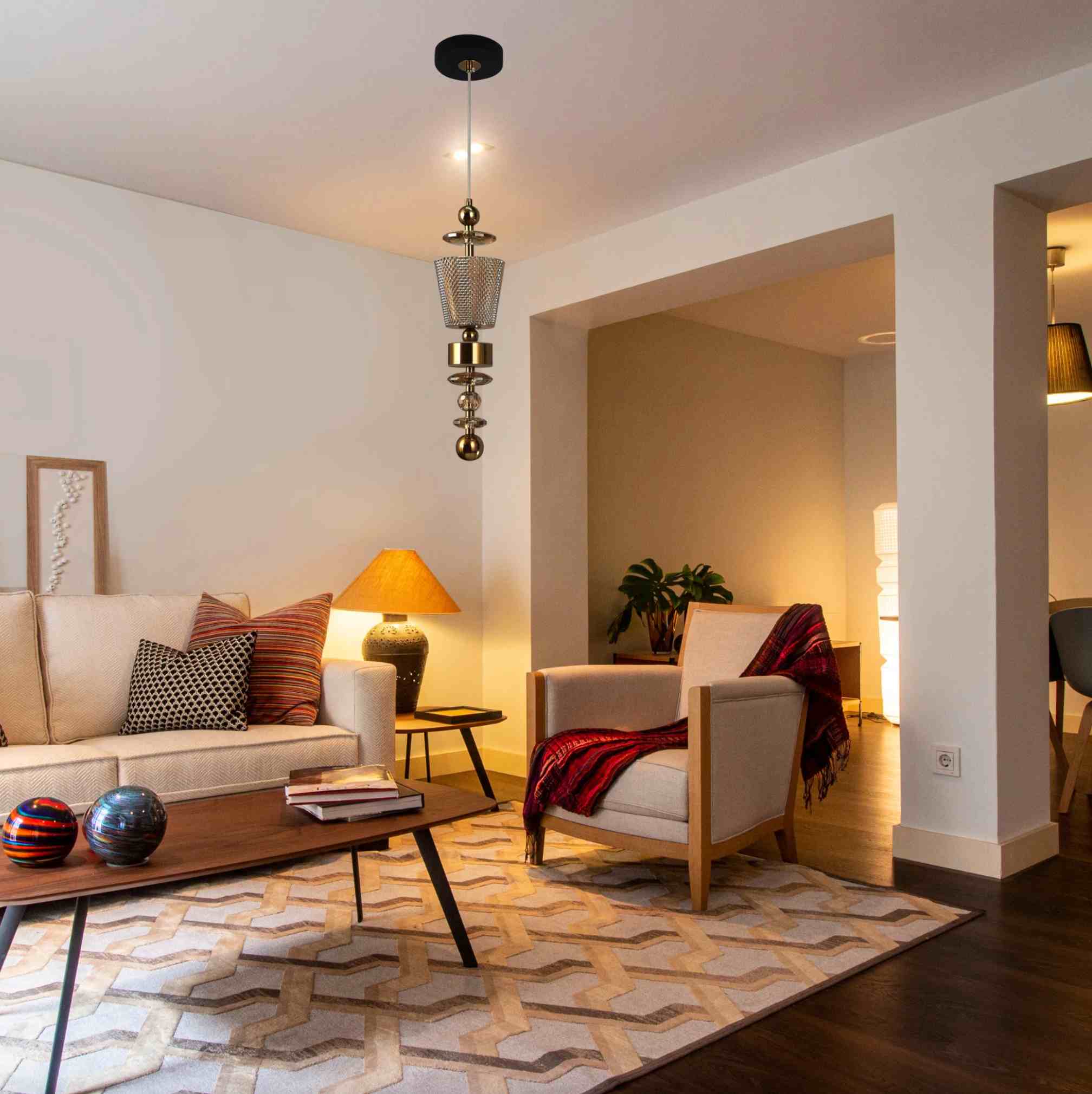 New Vintage Gold Pendant Light