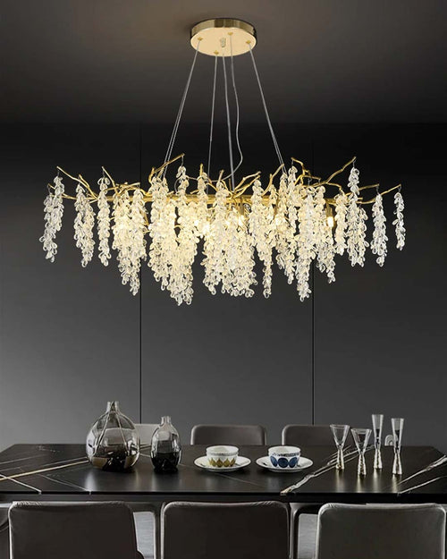 Modern Crystal Tree Branch Chandelier - 160 Cm