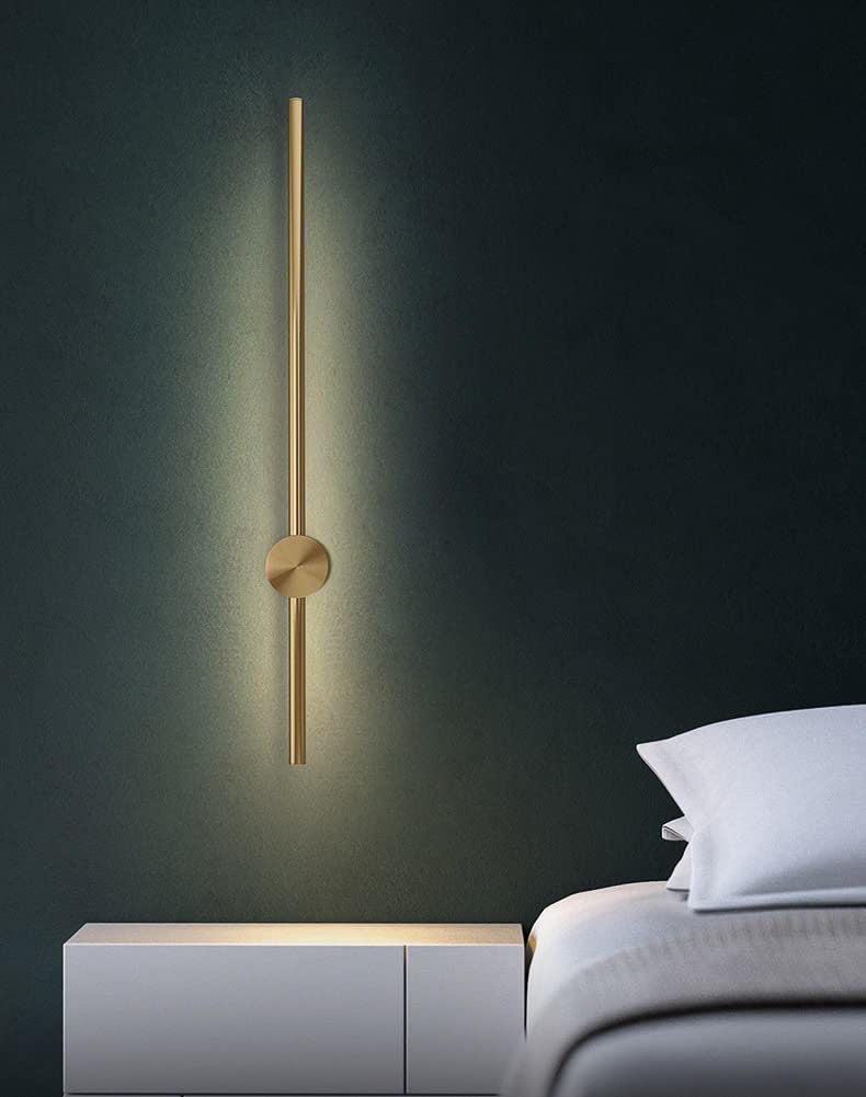 Zephyrs Shine (Gold) Tube Wall Light