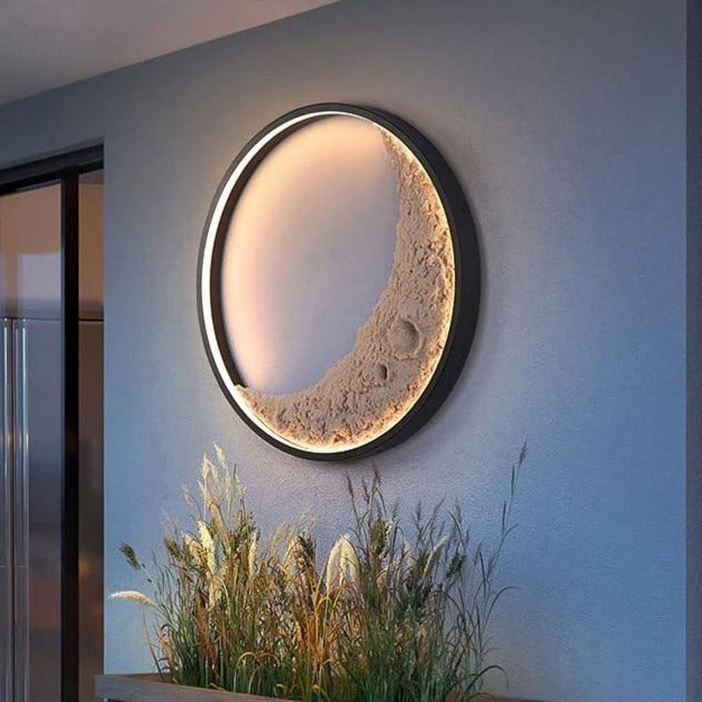 Waterproof Outdoor Modern Moon Wall Lights