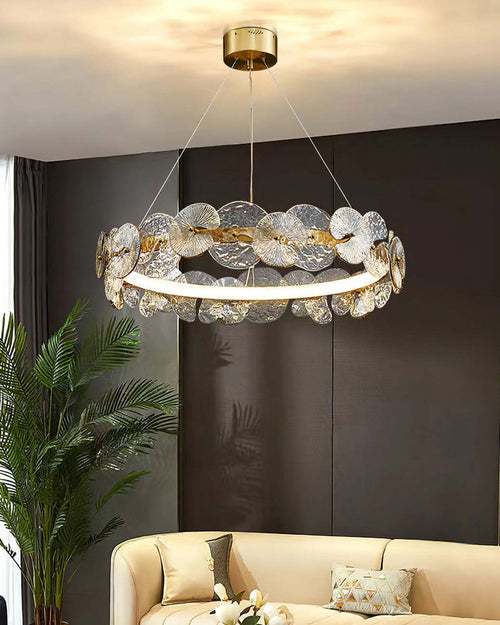 Radiant Blossom Crystal LED Chandelier - 400MM