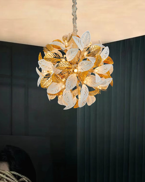 Leaf Cluster Chandelier - 40 Bulbs