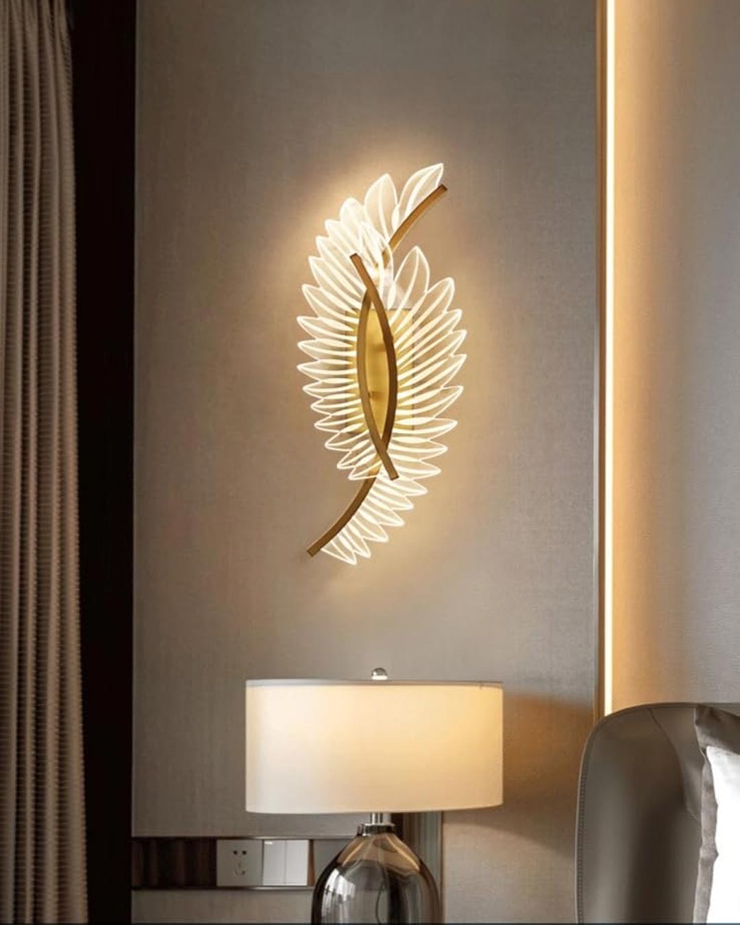 Crystal Wings LED Wall Light