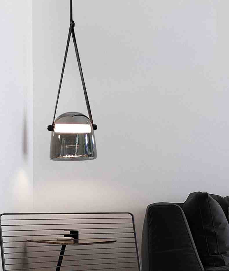 Smokey Glass Pendant Light