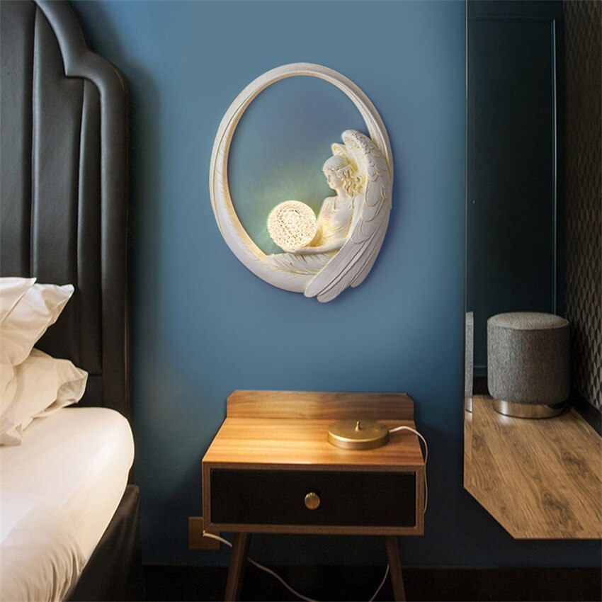 Moon Serenity (Angel White) Wall Light