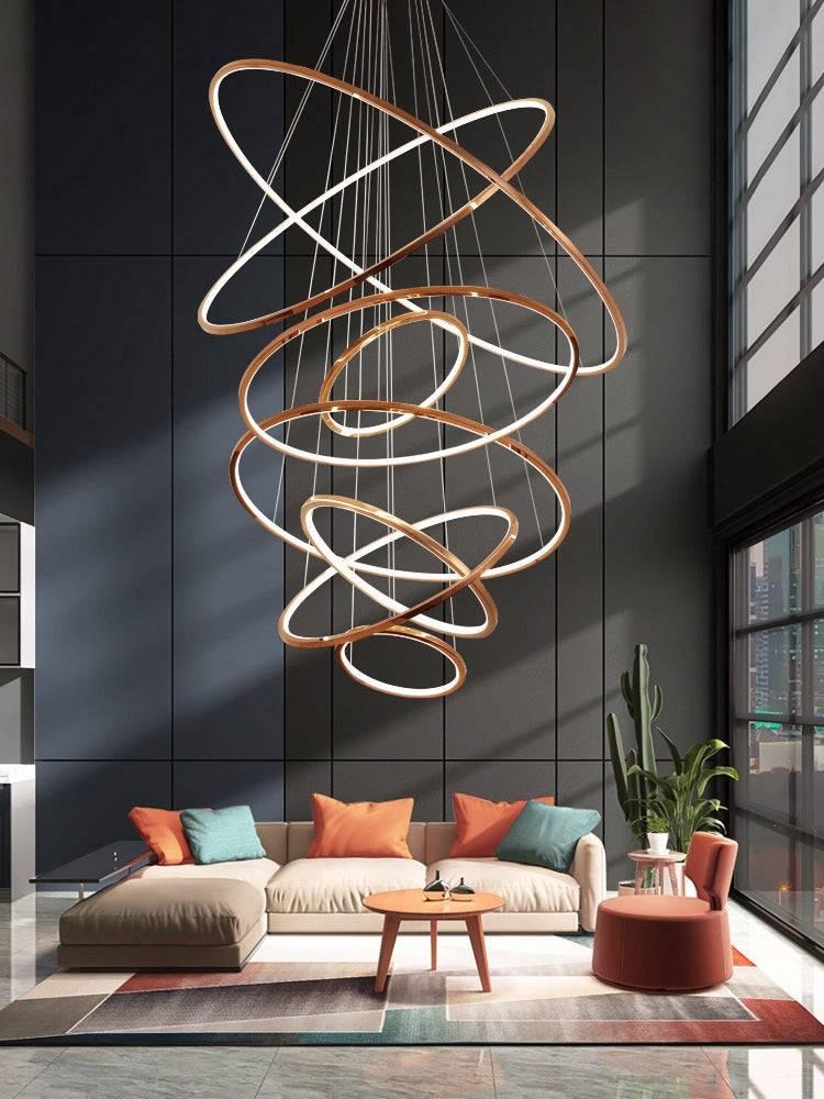 Gold Rosy Ringlets Chandelier