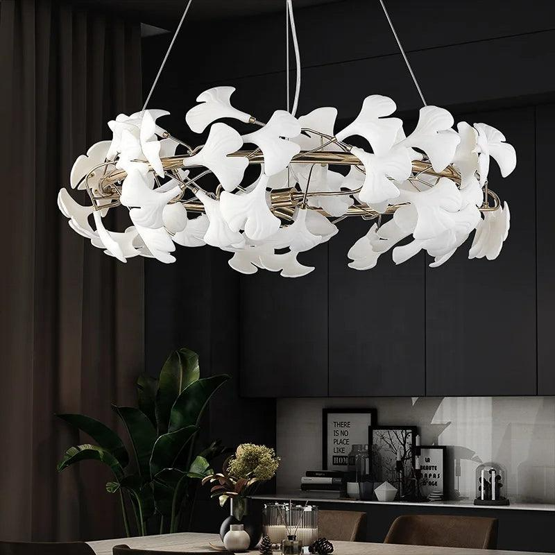 600 Mm Crystal Gold Metal Chandelier Hanging Lamp