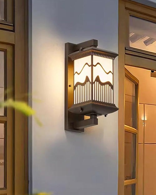 Air Waves (Brown) Outdoor Wall Light